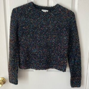 NWOT Primark Black w/ Multi Colored Tinsel Holiday Sweater